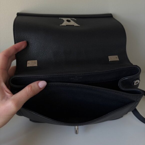 Louis Vuitton LockMe II BB Noir – Black Grained Calfskin with Silver Hardware - Picture 12 of 16